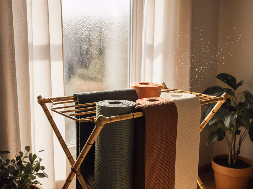 Yoga Mat Drying Racks Prevent Odors & Mold